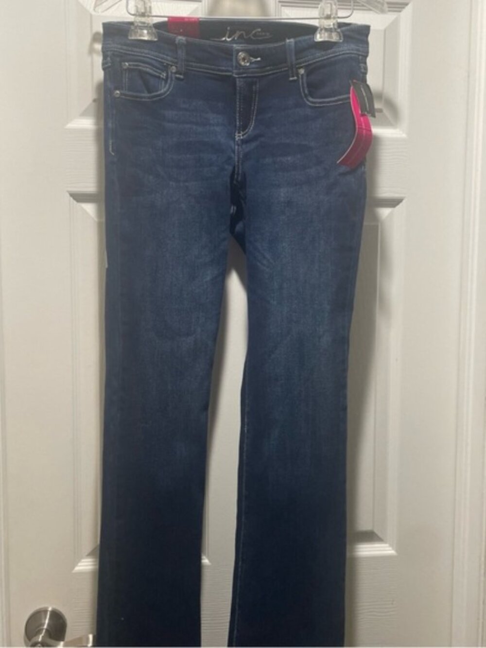 NWT INC International Concepts Women's Dark Blue Boot Cut Jeans Size 0
